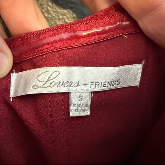 Lovers & Friends Red Off Shoulder Mini Dress Size S - Picture 3 of 6